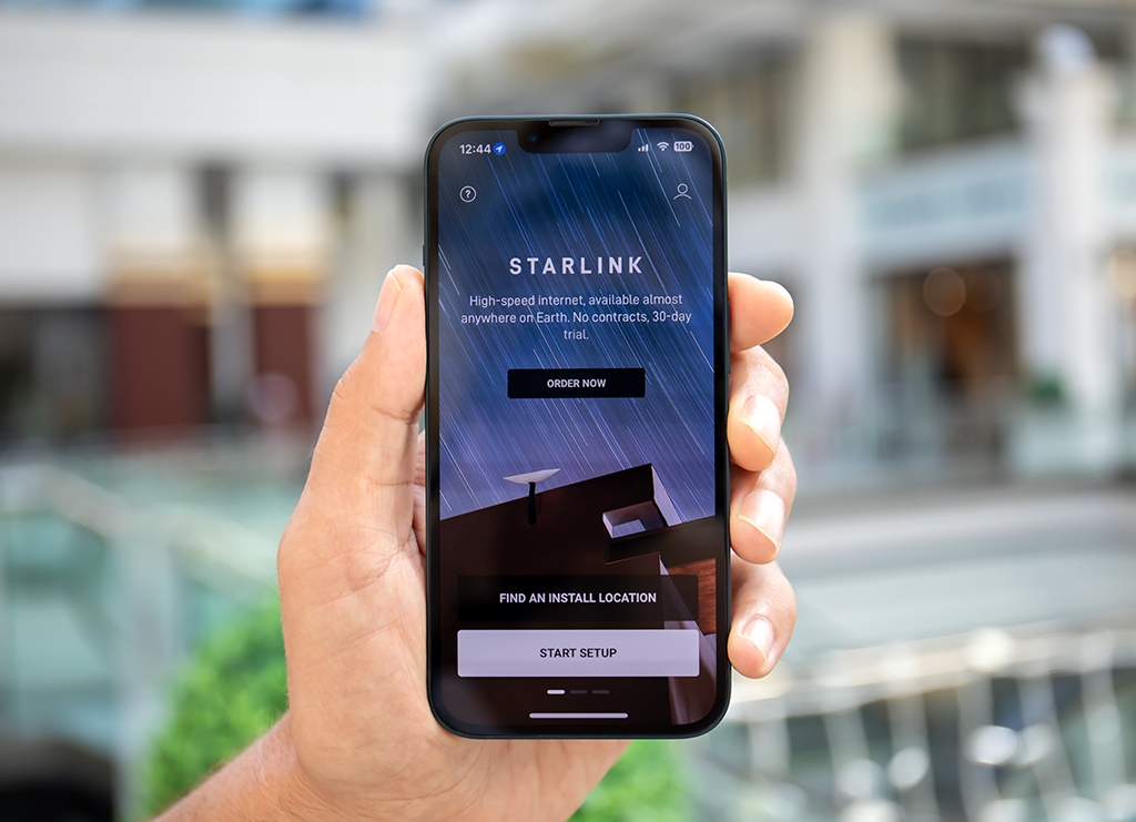 Starlink how to start app rural internet